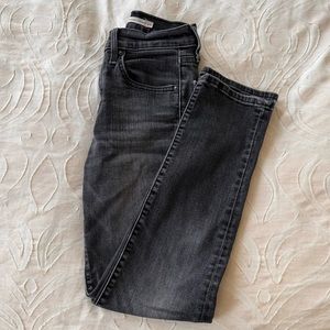 Levi’s skinny cropped jeans, high rise, size 24